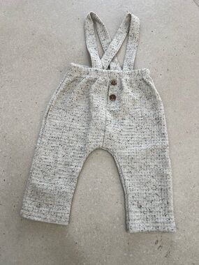 Play Up Speckled Suspender Pants